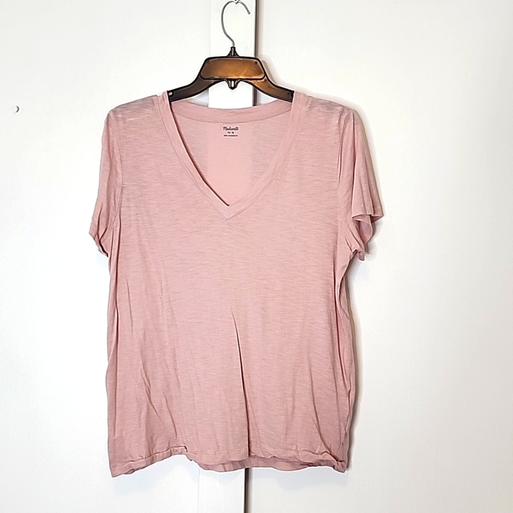 Madewell pink short sleeve tee size medium